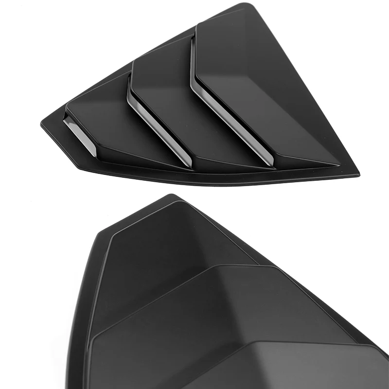 For 2022 - 2026 Subaru WRX 4-DR/Sedan ABS Side Window Louvers Scoop Sun Shade Covers Vent -Black - Image 3