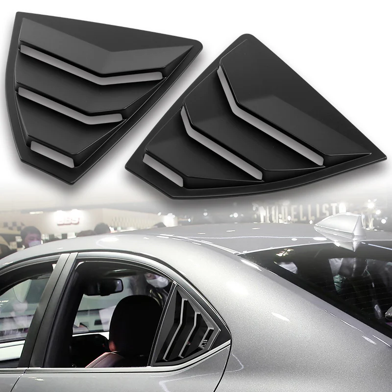 For 2022 - 2026 Subaru WRX 4-DR/Sedan ABS Side Window Louvers Scoop Sun Shade Covers Vent -Black - Image 6