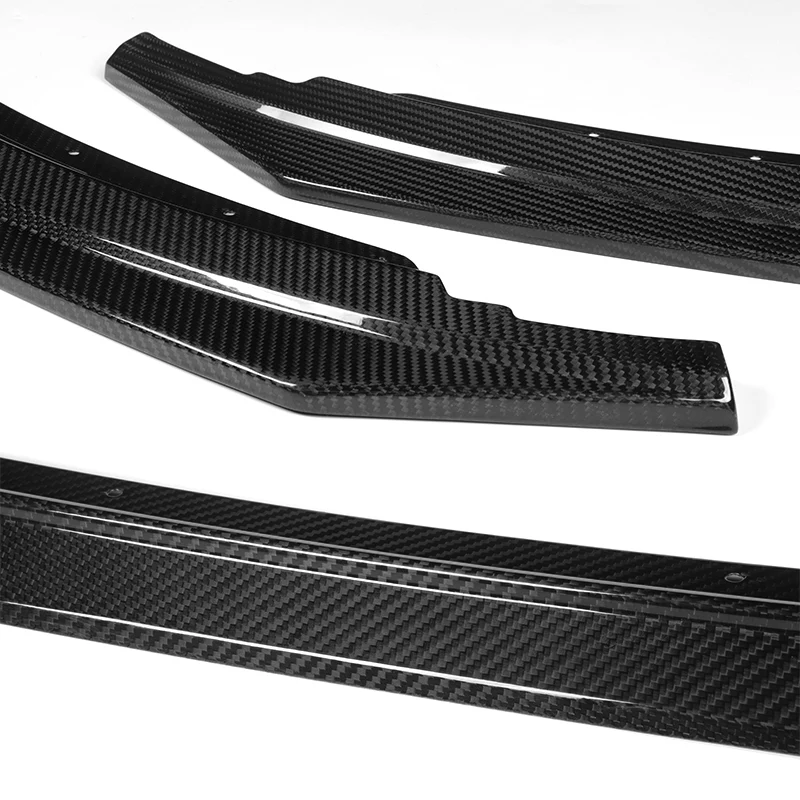 For 2022-2024 Toyota GR86 ST-Style Real Carbon Fiber Front Bumper Splitter Spoiler Lip 3PCS - Image 5