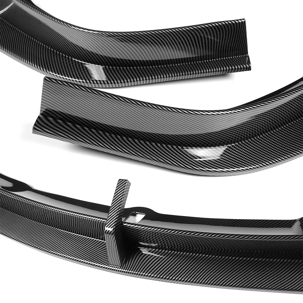 For 2022-2025 Tesla Model X Front Bumper Splitter Spoiler Lip 5PCS -Carbon Fiber Look - Image 4