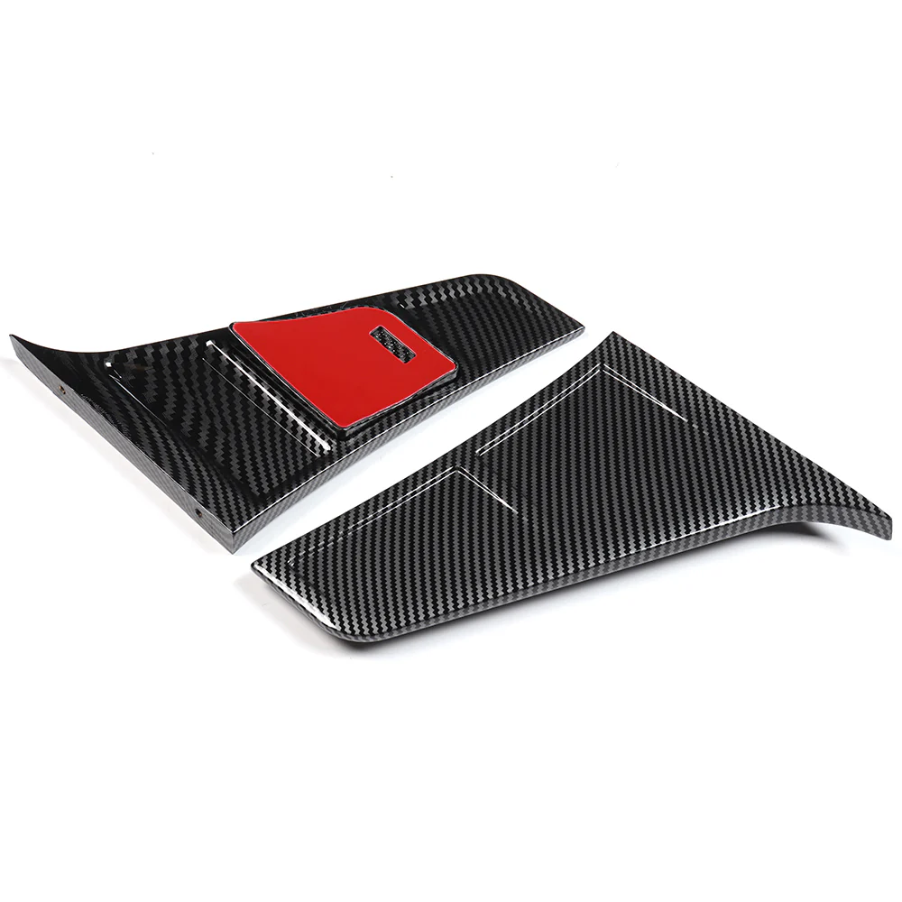For 2022-2025 Tesla Model X Front Bumper Splitter Spoiler Lip 5PCS -Carbon Fiber Look - Image 5