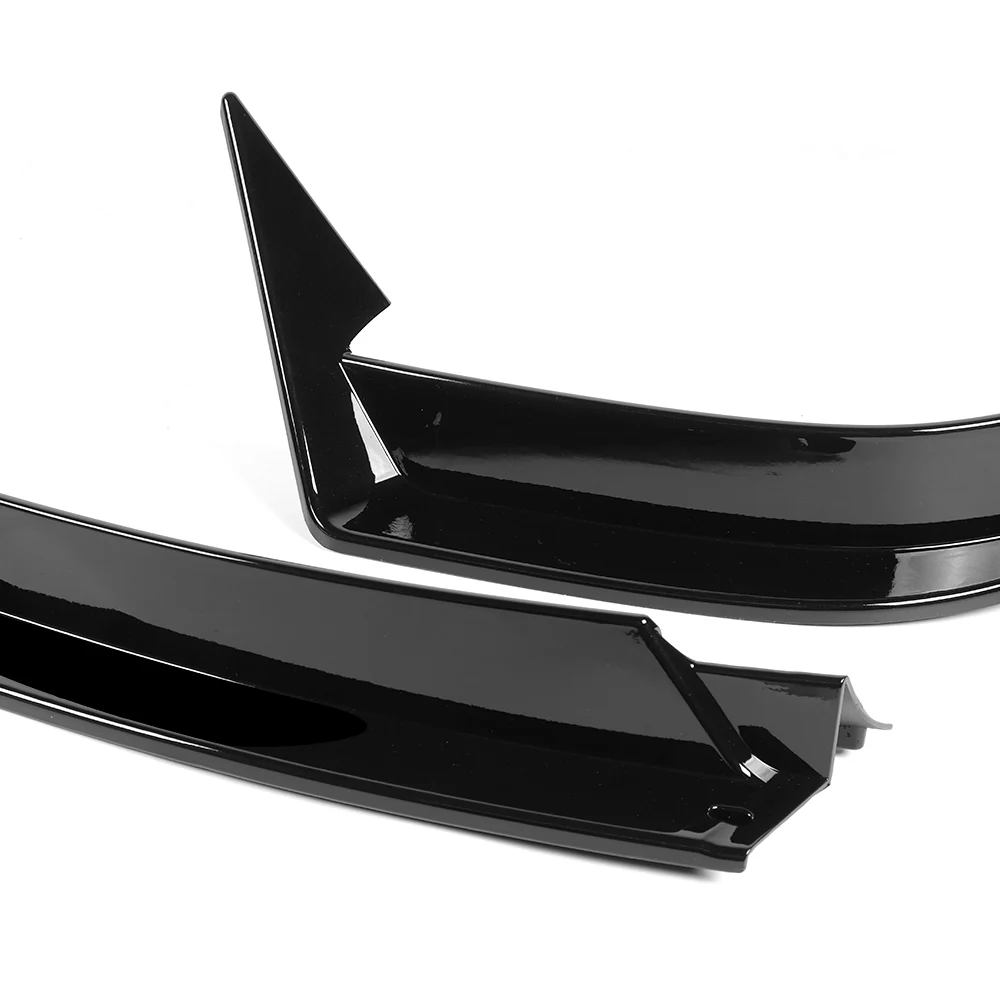 For 2022-2025 Tesla Model X Front Bumper Splitter Spoiler Lip 5PCS -Painted Black - Image 4