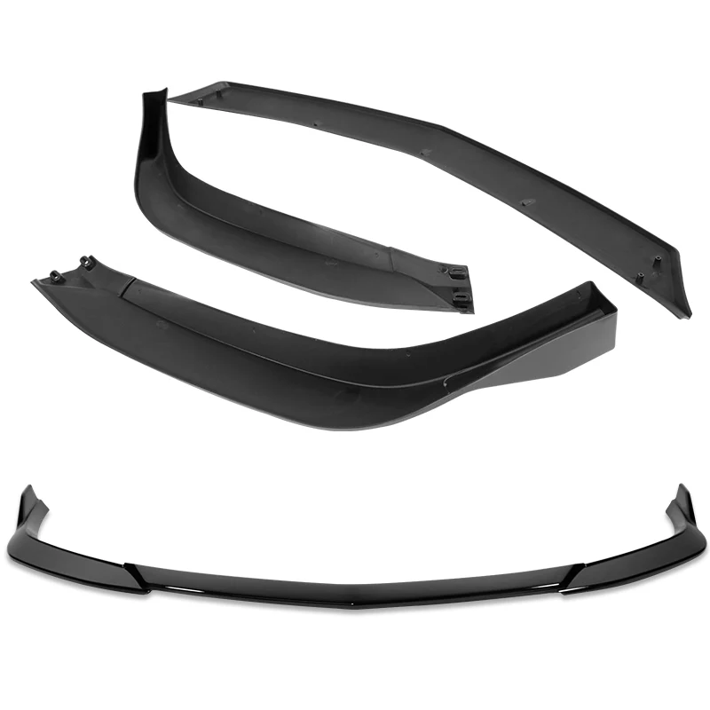 For 2023-2025 Acura Integra TR-Style Painted Black Front Bumper Lip Body Spoiler 3PCS - Image 4