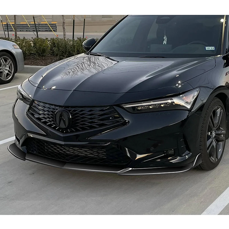 For 2023-2025 Acura Integra TR-Style Painted Black Front Bumper Lip Body Spoiler 3PCS - Image 5