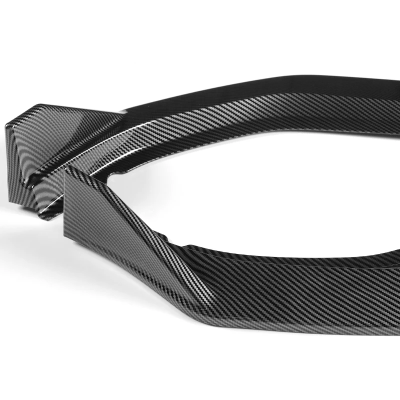 For 2023-2025 BMW 3-Series G20 Base GT-Style Carbon Look Front Bumper Body Splitter Spoiler Lip 3PCS - Image 3