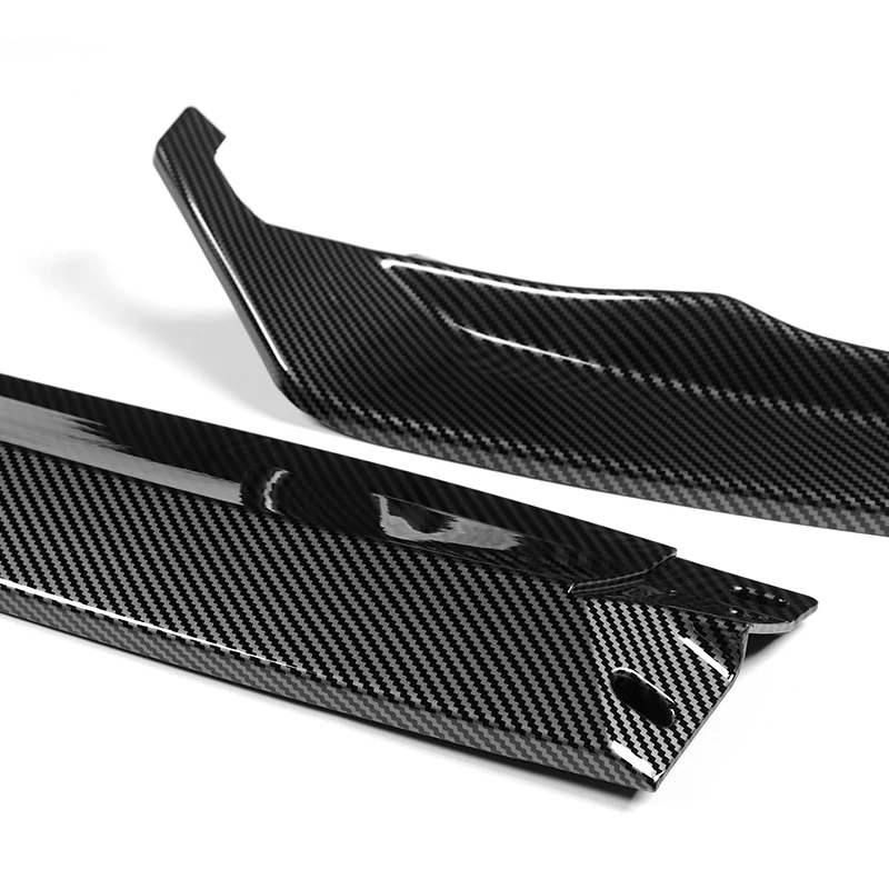 For 2023-2025 BMW 3-Series G20 M-Sport GT-Style Carbon Look Front Bumper Body Splitter Spoiler Lip 3PCS - Image 2