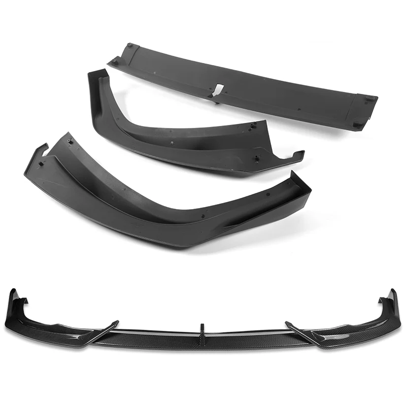 For 2023-2025 BMW 3-Series G20 M-Sport GT-Style Carbon Look Front Bumper Body Splitter Spoiler Lip 3PCS - Image 4