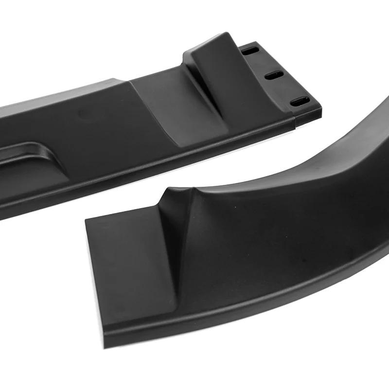 For 2018-2021 BMW X3 X4 G01 G02 M-Sport Unpainted Matte Black Front Bumper Body Splitter Spoiler Lip 3PCS - Image 2