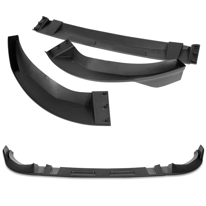 For 2018-2021 BMW X3 X4 G01 G02 M-Sport Unpainted Matte Black Front Bumper Body Splitter Spoiler Lip 3PCS - Image 4
