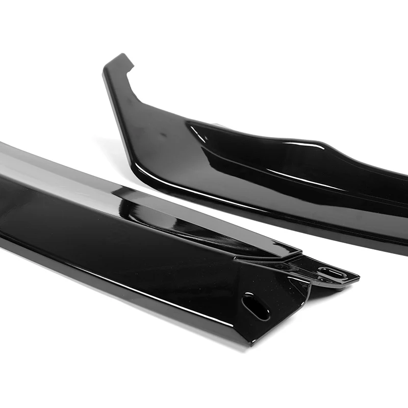 For 2023-2025 BMW 3-Series G20 M-Sport GT-Style Painted Black Front Bumper Body Splitter Spoiler Lip 3PCS - Image 2