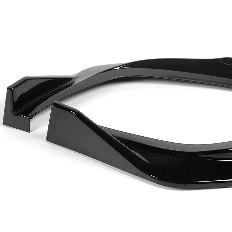 For 2023-2025 BMW 3-Series G20 M-Sport GT-Style Painted Black Front Bumper Body Splitter Spoiler Lip 3PCS - Image 3