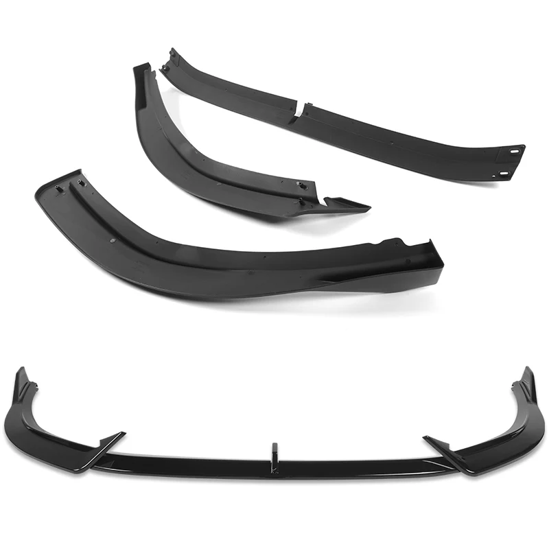 For 2023-2024 Honda Accord Painted Black Front Bumper Body Splitter Spoiler Lip 3PCS - Image 4