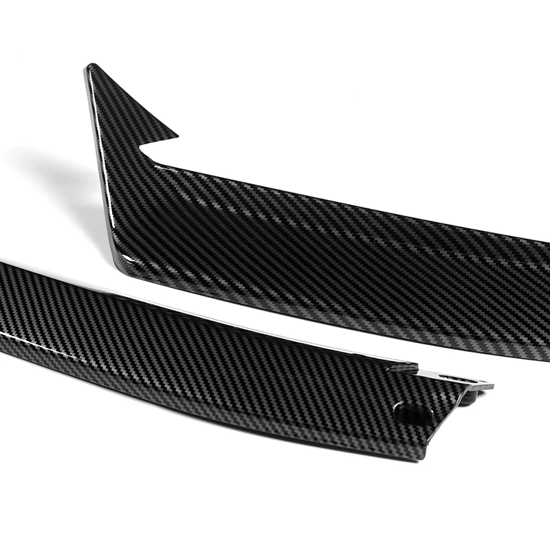For 2023-2024 Honda Accord Carbon Look Front Bumper Body Splitter Spoiler Lip 3PCS - Image 2