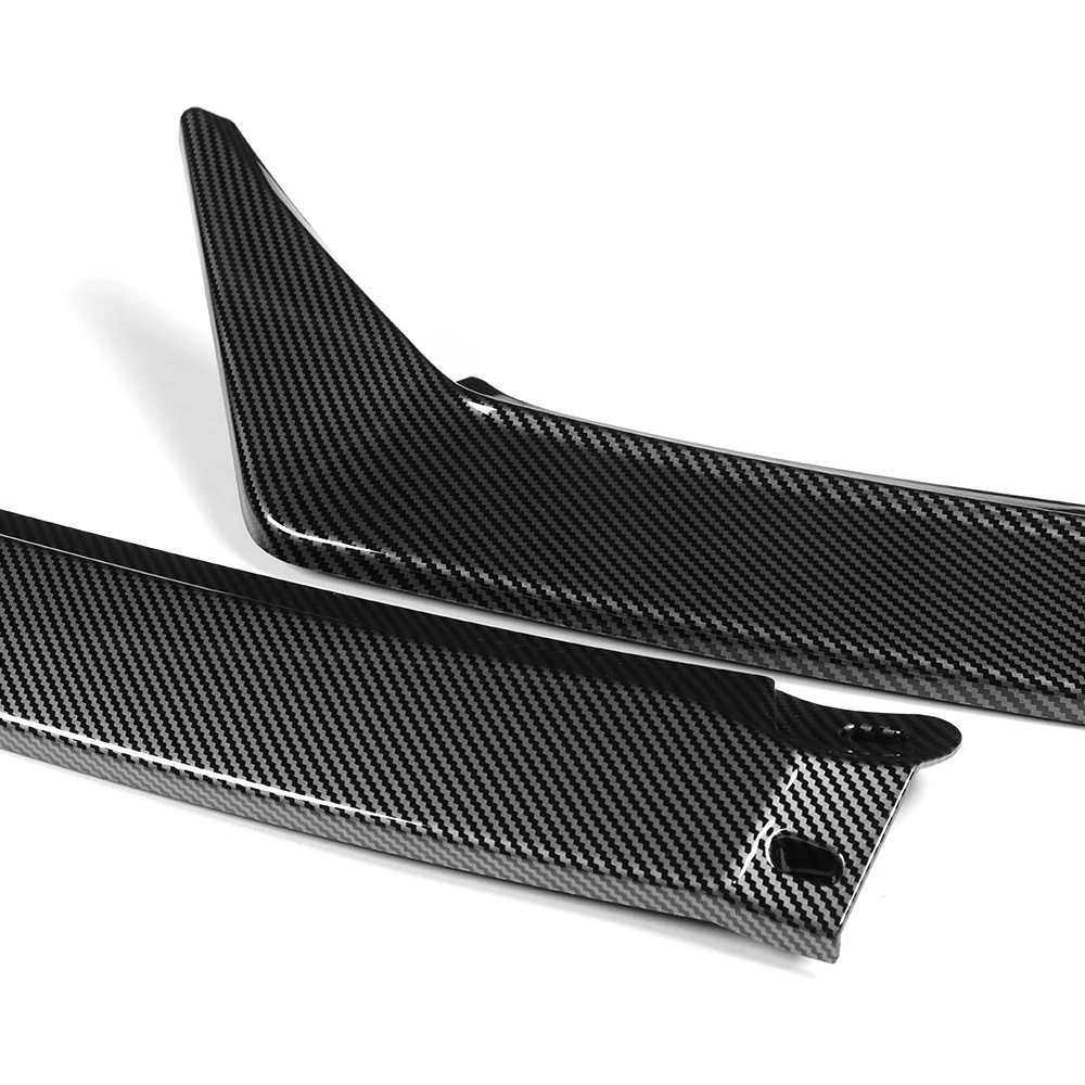 For 2023-2025 Nissan Altima Front Lower Bumper Splitter Spoiler Lip 5PCS -Carbon Fiber Look - Image 2