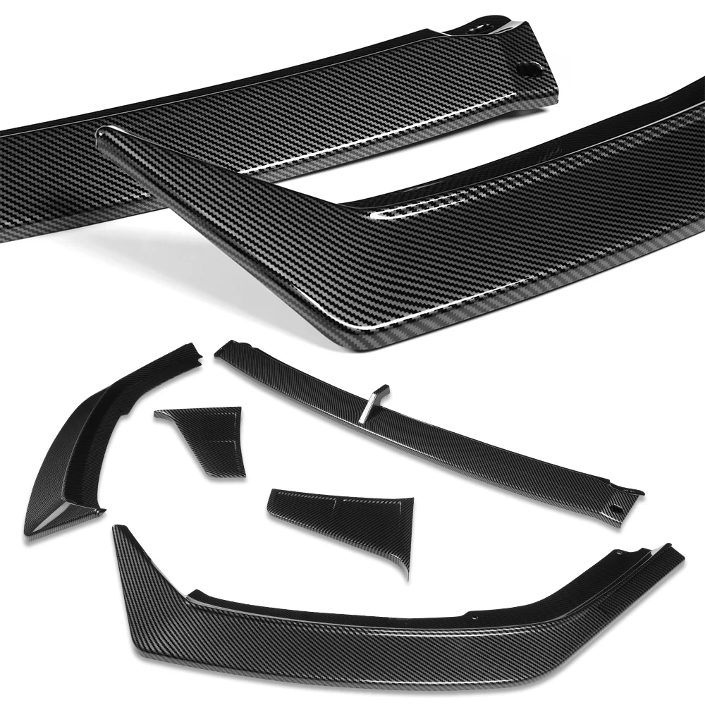 For 2023-2025 Nissan Altima Front Lower Bumper Splitter Spoiler Lip 5PCS -Carbon Fiber Look - Image 5