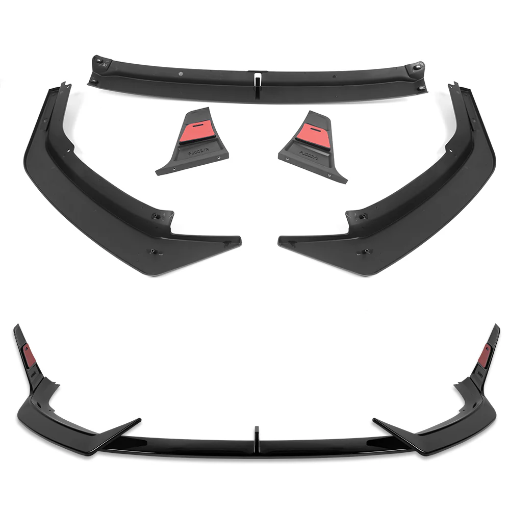 For 2023-2025 Nissan Altima Front Lower Bumper Splitter Spoiler Lip 5PCS -Painted Black - Image 4