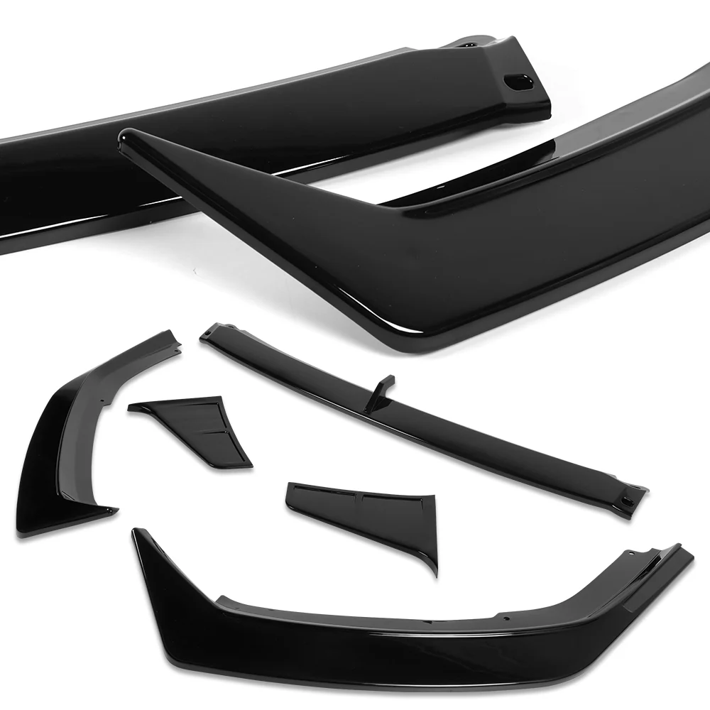 For 2023-2025 Nissan Altima Front Lower Bumper Splitter Spoiler Lip 5PCS -Painted Black - Image 5
