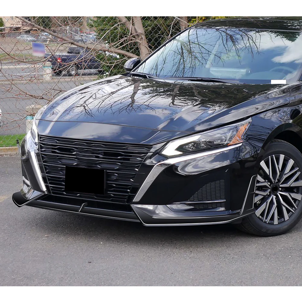 For 2023-2025 Nissan Altima Front Lower Bumper Splitter Spoiler Lip 5PCS -Painted Black - Image 8