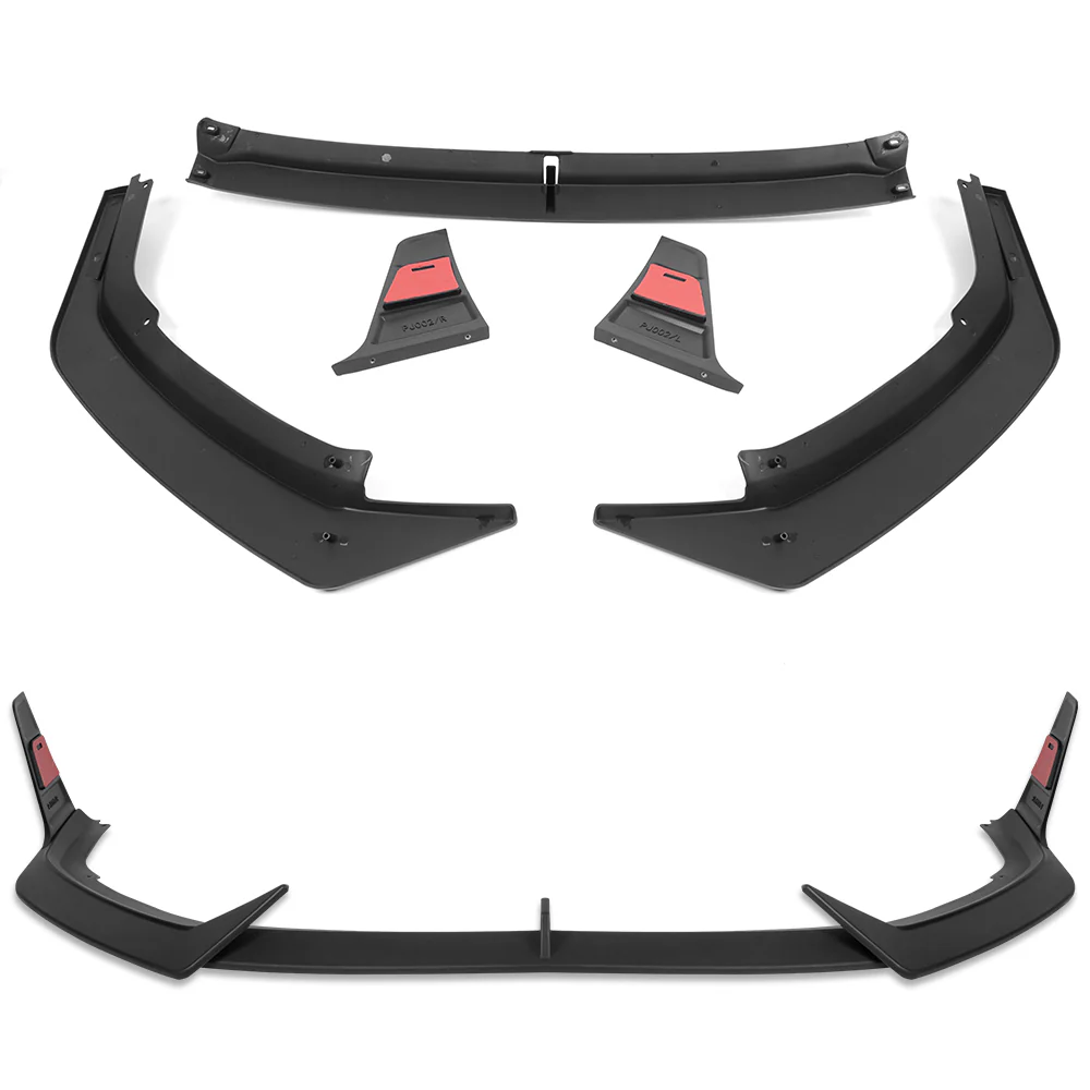 For 2023-2025 Nissan Altima Front Lower Bumper Splitter Spoiler Lip 5PCS -Unpainted Matte Black - Image 4