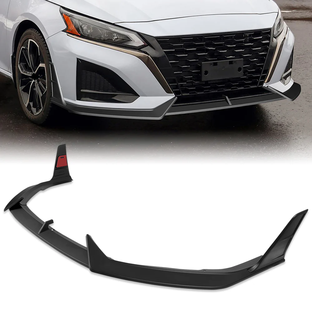 For 2023-2025 Nissan Altima Front Lower Bumper Splitter Spoiler Lip 5PCS -Unpainted Matte Black - Image 7