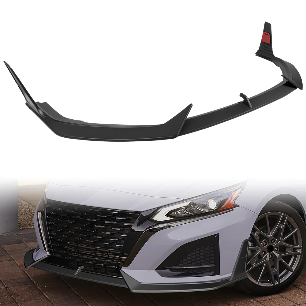 For 2023-2025 Nissan Altima Front Lower Bumper Splitter Spoiler Lip 5PCS -Unpainted Matte Black - Image 8