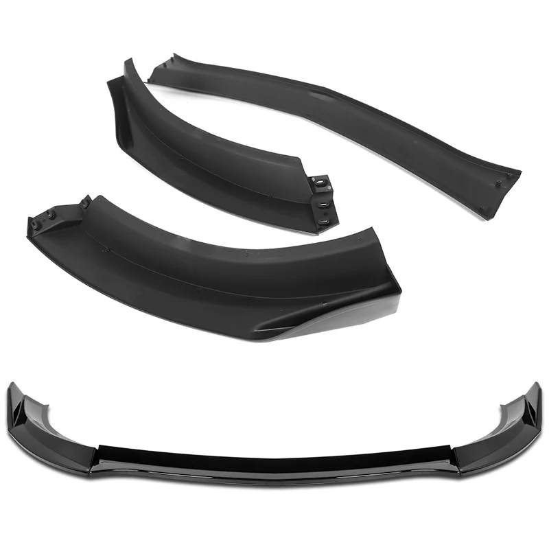 For 2023-2025 Nissan Z 400Z NS-Style Painted Black Front Bumper Body Splitter Spoiler Lip 3PCS - Image 4