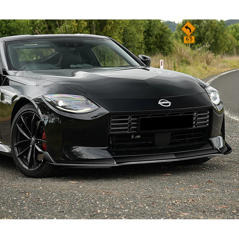 For 2023-2025 Nissan Z 400Z NS-Style Painted Black Front Bumper Body Splitter Spoiler Lip 3PCS - Image 5