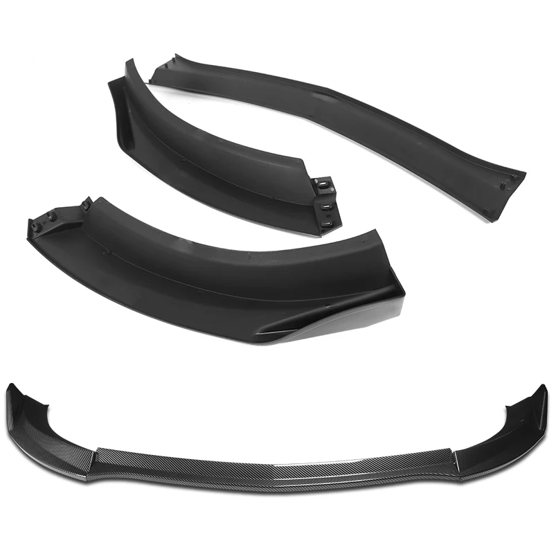 For 2023-2025 Nissan Z 400Z NS-Style Carbon Look Front Bumper Body Splitter Spoiler Lip 3PCS - Image 4