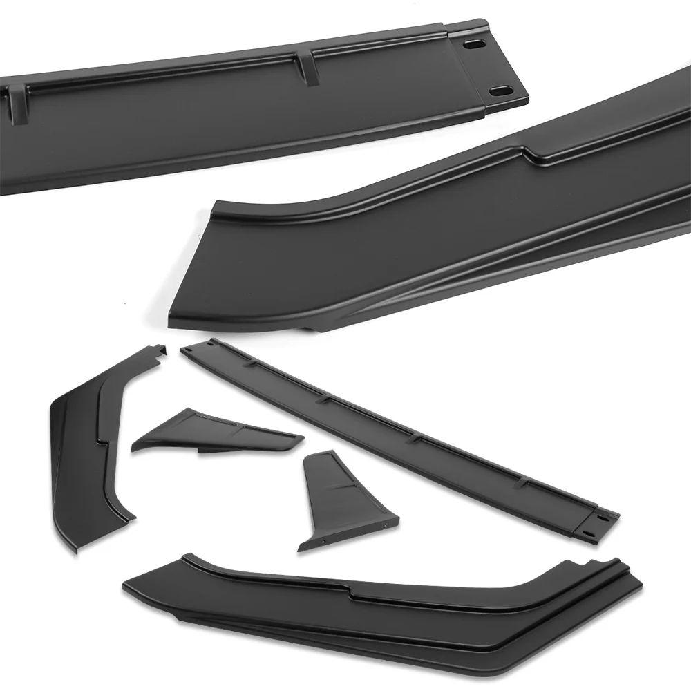For 2023-2026 Honda Civic Type-R FL5 Front Bumper Lip Spoiler Splitter -Unpainted Black - Image 2