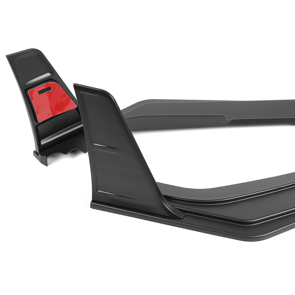 For 2023-2026 Honda Civic Type-R FL5 Front Bumper Lip Spoiler Splitter -Unpainted Black - Image 4