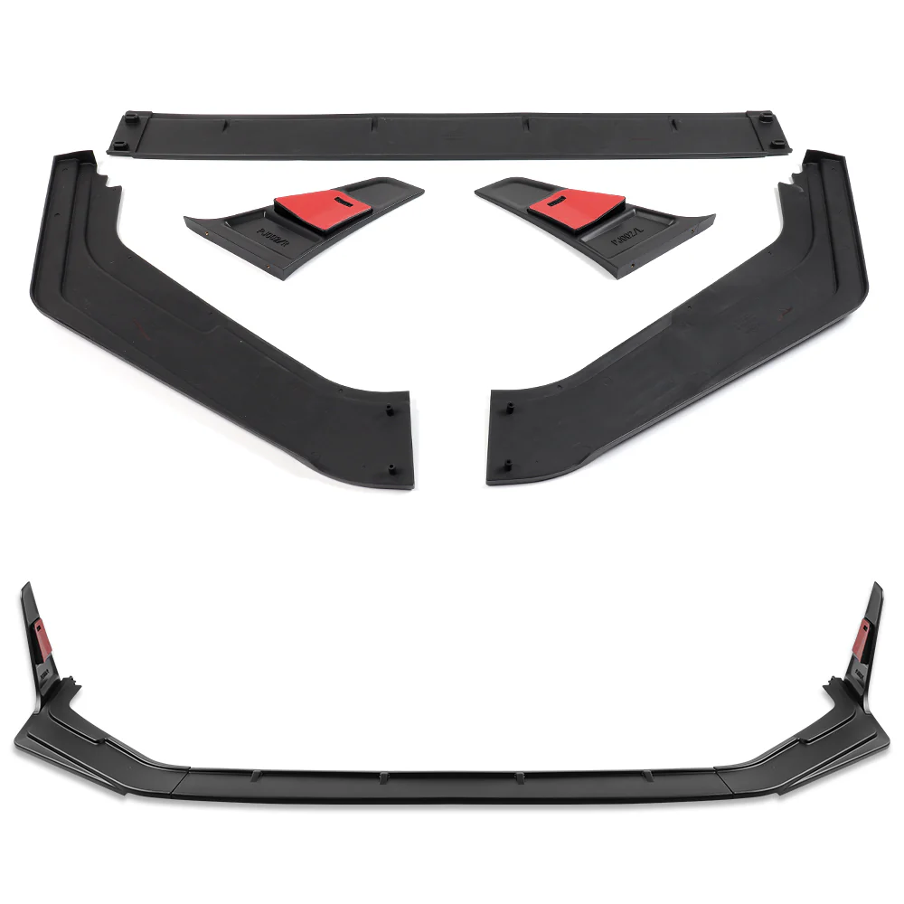 For 2023-2026 Honda Civic Type-R FL5 Front Bumper Lip Spoiler Splitter -Unpainted Black - Image 5