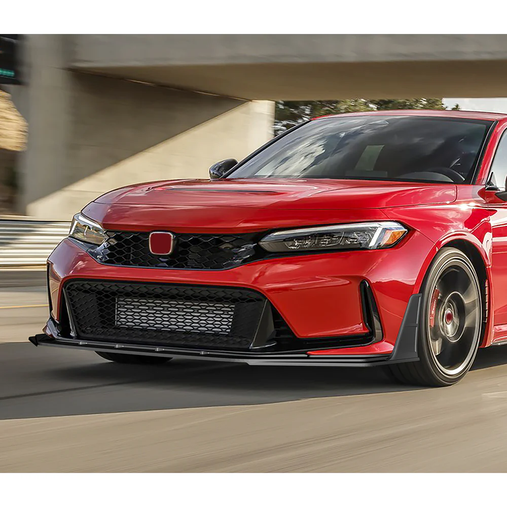 For 2023-2026 Honda Civic Type-R FL5 Front Bumper Lip Spoiler Splitter -Unpainted Black - Image 6
