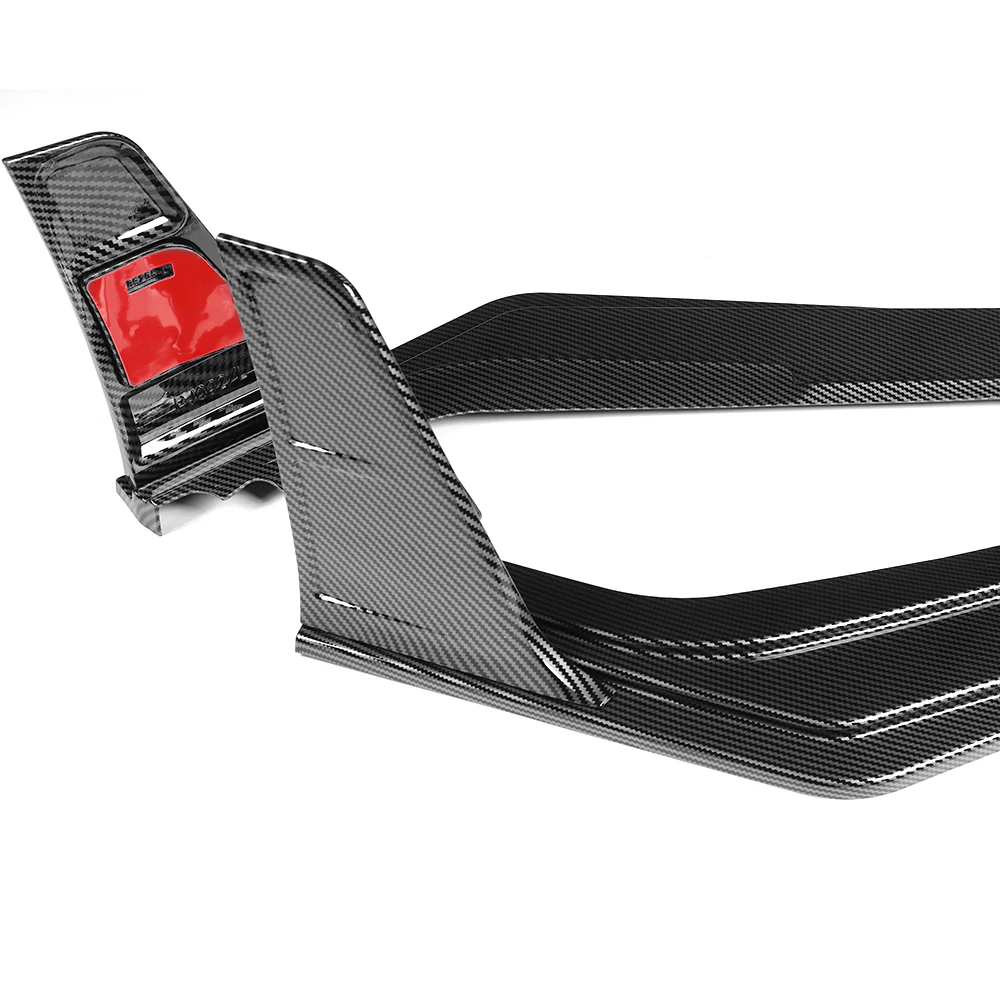 For 2023-2026 Honda Civic Type-R FL5 Front Bumper Lip Spoiler Splitter -Carbon Fiber Look - Image 4