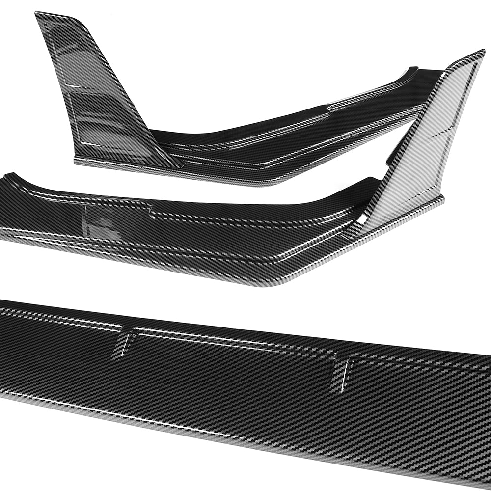 For 2023-2026 Honda Civic Type-R FL5 Front Bumper Lip Spoiler Splitter -Carbon Fiber Look - Image 6