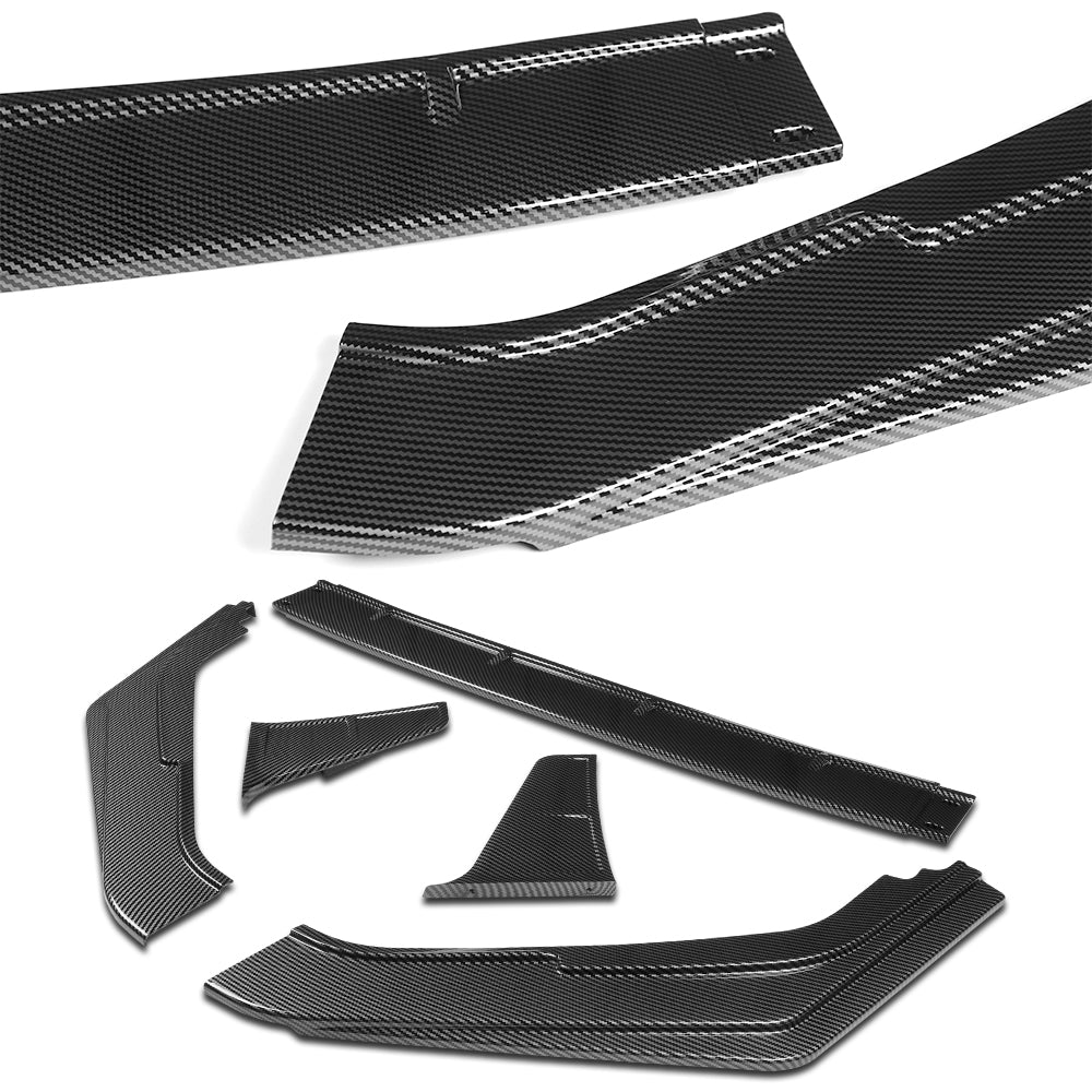 For 2023-2026 Honda Civic Type-R FL5 Front Bumper Lip Spoiler Splitter -Carbon Fiber Look - Image 7