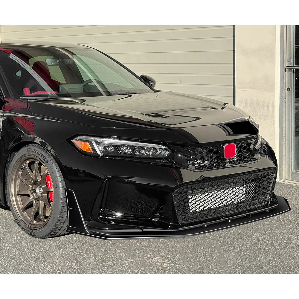 For 2023-2026 Honda Civic Type-R FL5 Front Bumper Lip Spoiler Splitter -Painted Black - Image 10