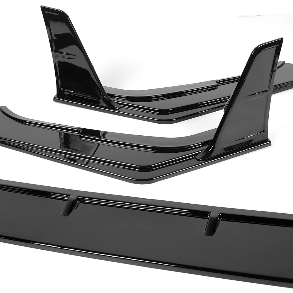 For 2023-2026 Honda Civic Type-R FL5 Front Bumper Lip Spoiler Splitter -Painted Black - Image 6