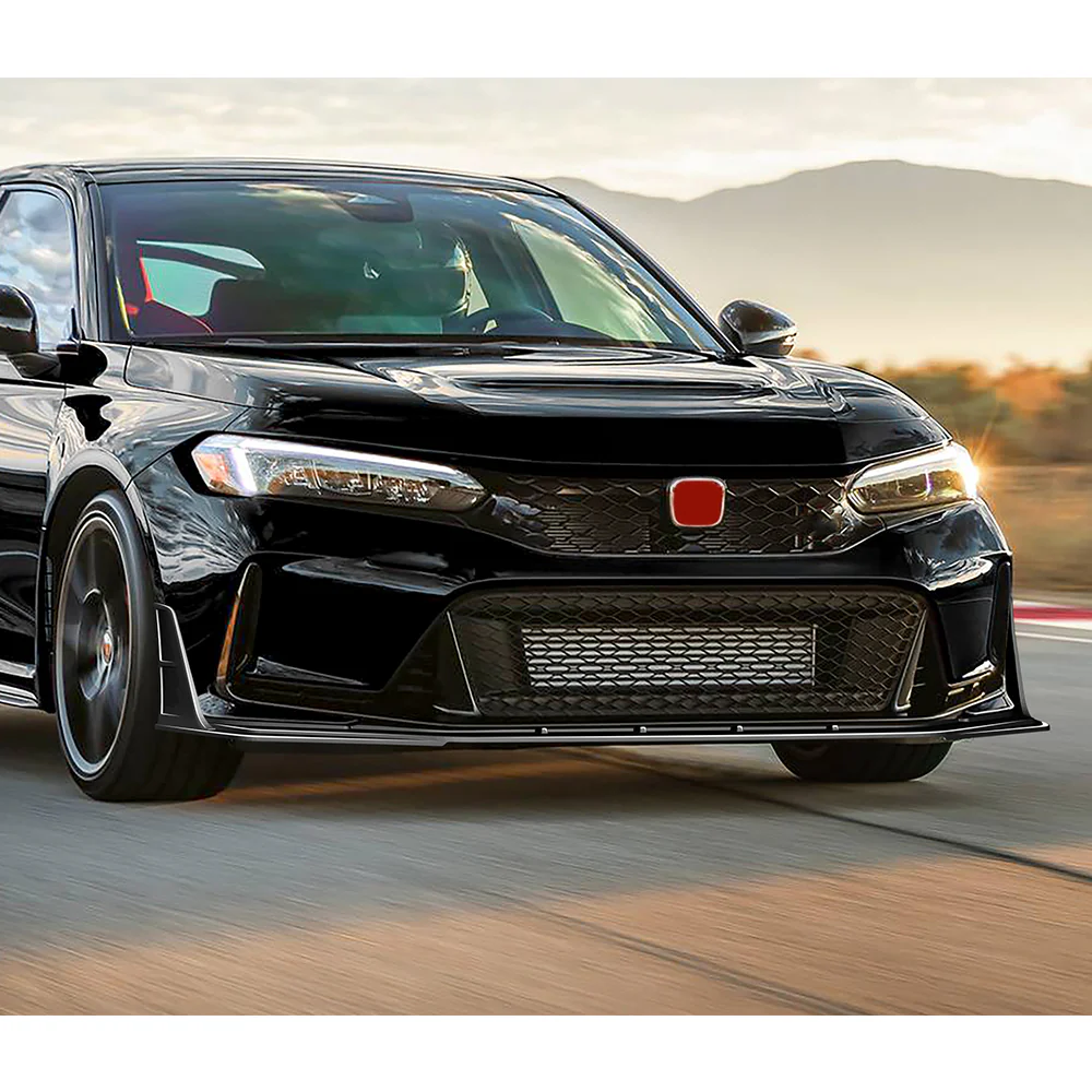 For 2023-2026 Honda Civic Type-R FL5 Front Bumper Lip Spoiler Splitter -Painted Black - Image 8