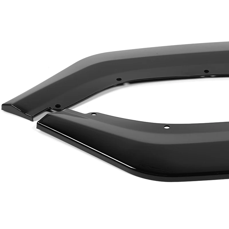 For 2024-2025 Ford Mustang ECO Painted Black Front Bumper Splitter Spoiler Lip 3PCS - Image 2