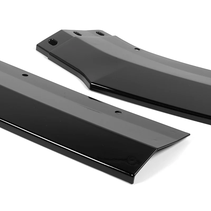 For 2024-2025 Ford Mustang ECO Painted Black Front Bumper Splitter Spoiler Lip 3PCS - Image 3