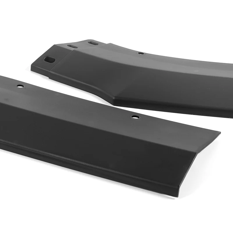For 2024-2025 Ford Mustang ECO Unpainted Matte Black Front Bumper Splitter Spoiler Lip 3PCS - Image 2