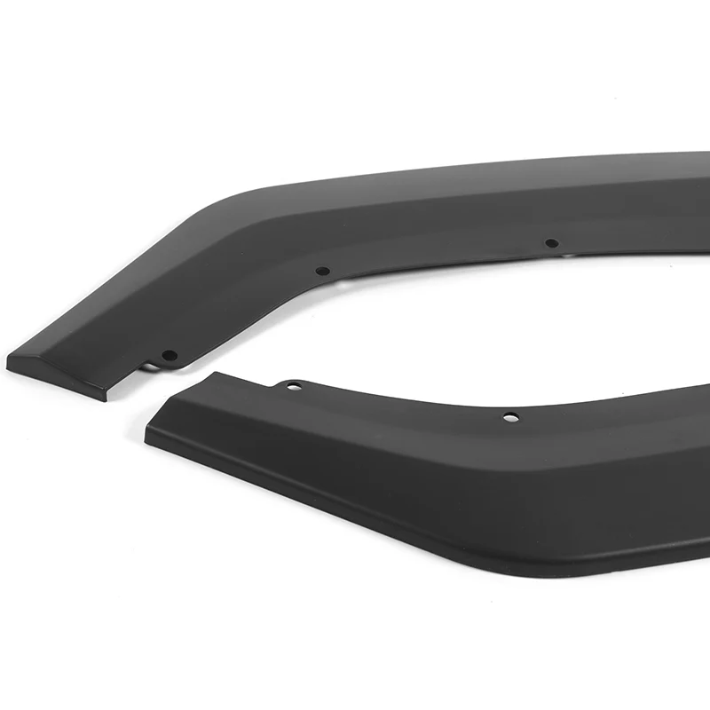 For 2024-2025 Ford Mustang ECO Unpainted Matte Black Front Bumper Splitter Spoiler Lip 3PCS - Image 3