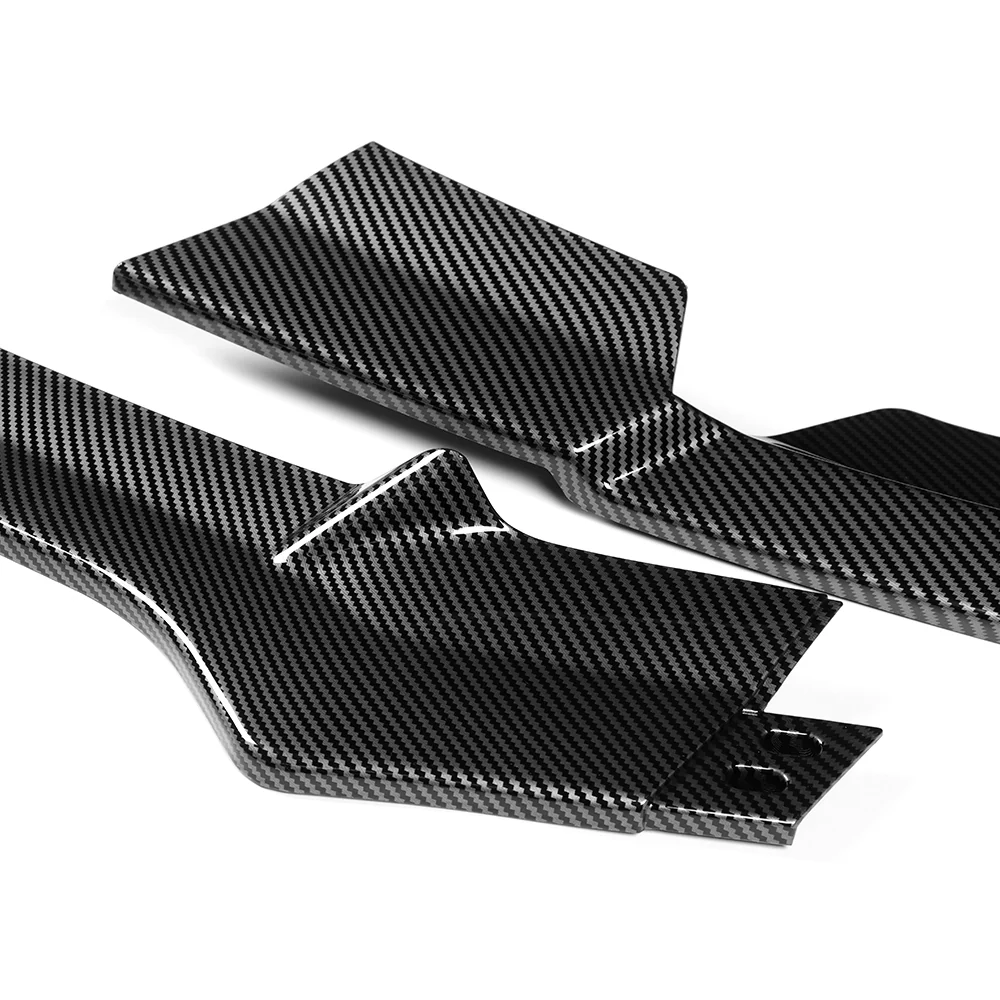 For 2024-2025 Hyundai Elantra Base Front Bumper Splitter Spoiler Lip 5PCS -Carbon Fiber Look - Image 3