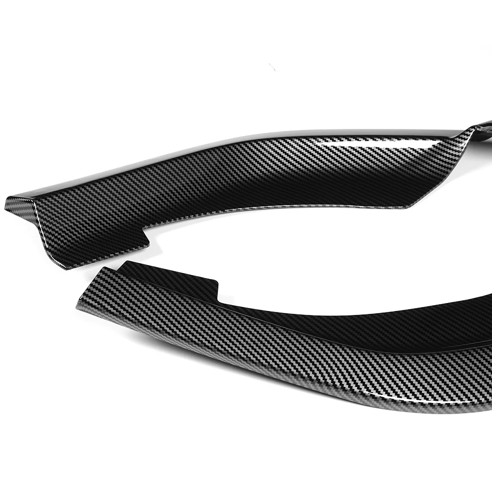 For 2024-2025 Hyundai Elantra Base Front Bumper Splitter Spoiler Lip 5PCS -Carbon Fiber Look - Image 5