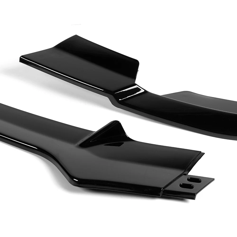 For 2024-2025 Hyundai Elantra Base Front Bumper Splitter Spoiler Lip 5PCS -Painted Black - Image 2