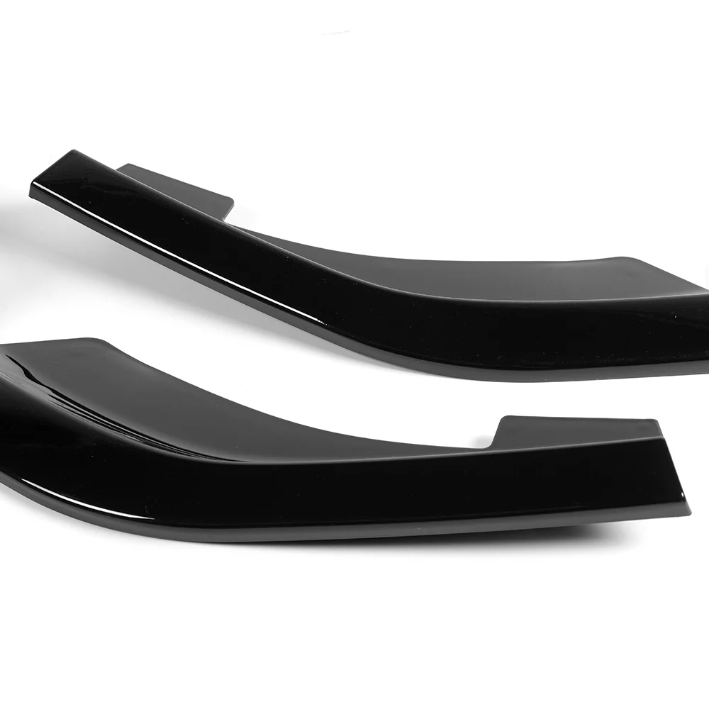 For 2024-2025 Hyundai Elantra Base Front Bumper Splitter Spoiler Lip 5PCS -Painted Black - Image 3