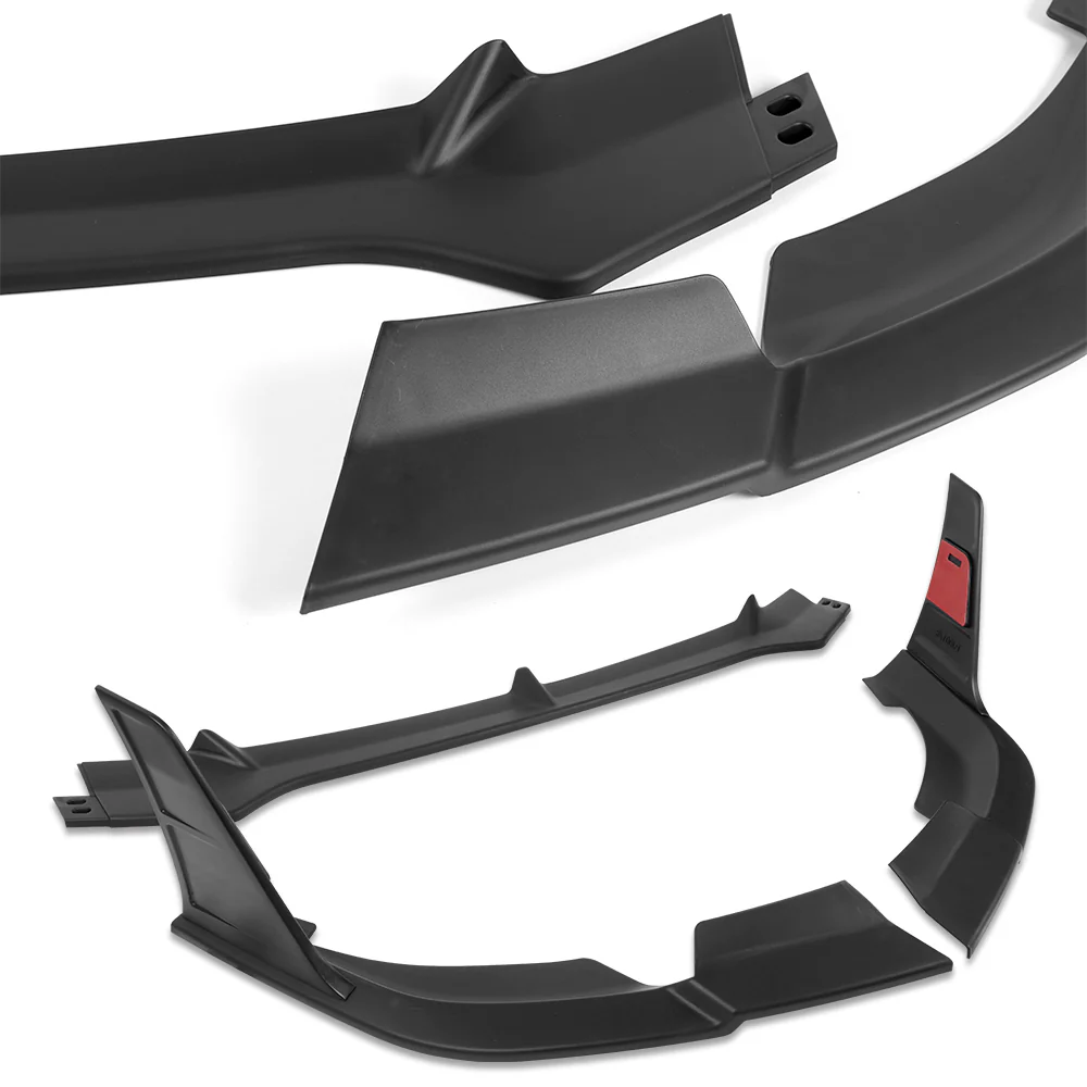 For 2024-2025 Hyundai Elantra Base Front Bumper Splitter Spoiler Lip 5PCS -Unpainted Matte Black - Image 6