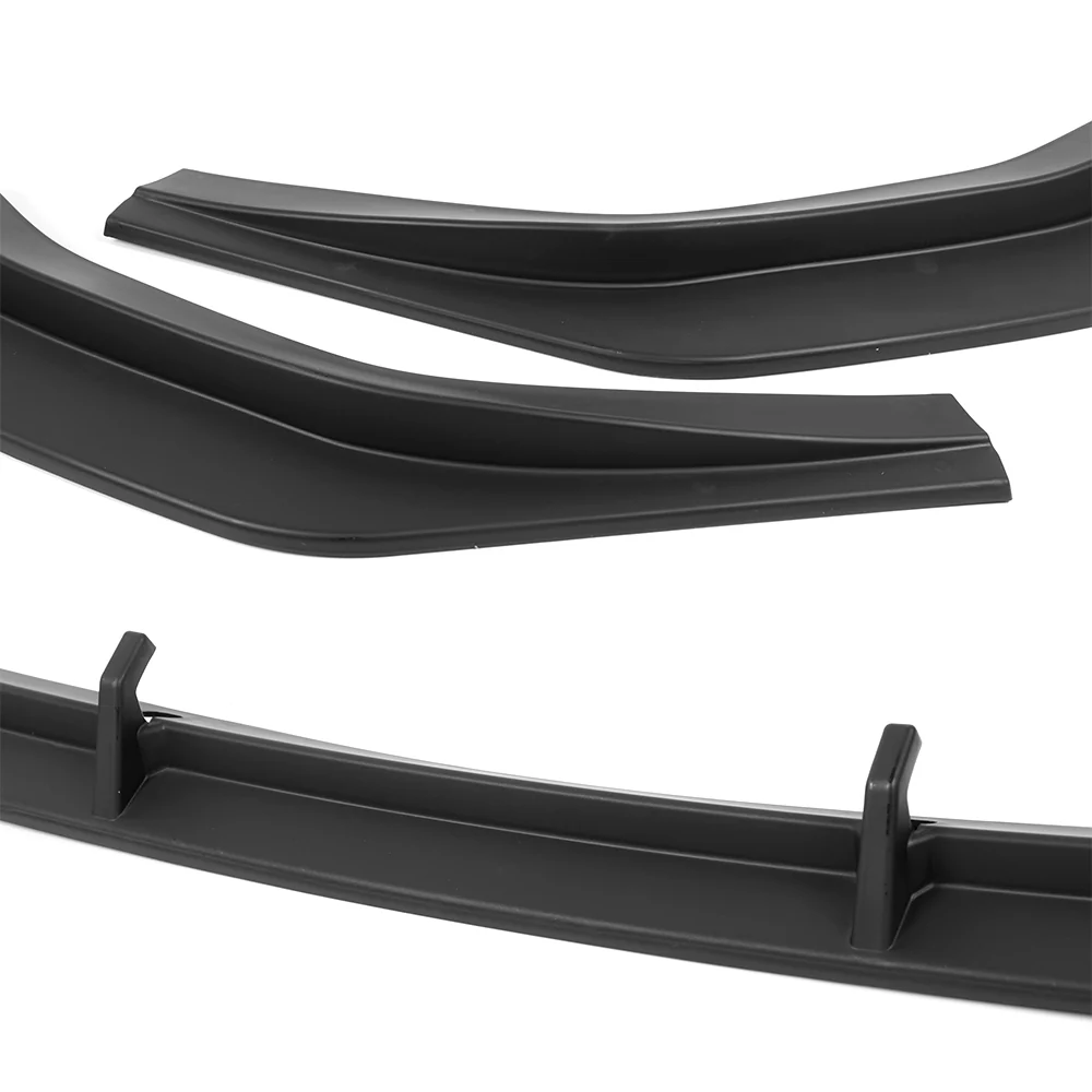 For 2024-2025 Hyundai Sonata Base Front Bumper STP-Style Splitter Spoiler Lip 5PCS -Unpainted Matte Black - Image 3