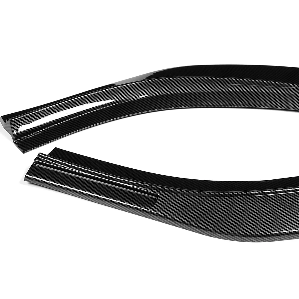 For 2024-2025 Hyundai Sonata N-Line Front Bumper Splitter Spoiler Lip 5PCS -Carbon Fiber Look - Image 2