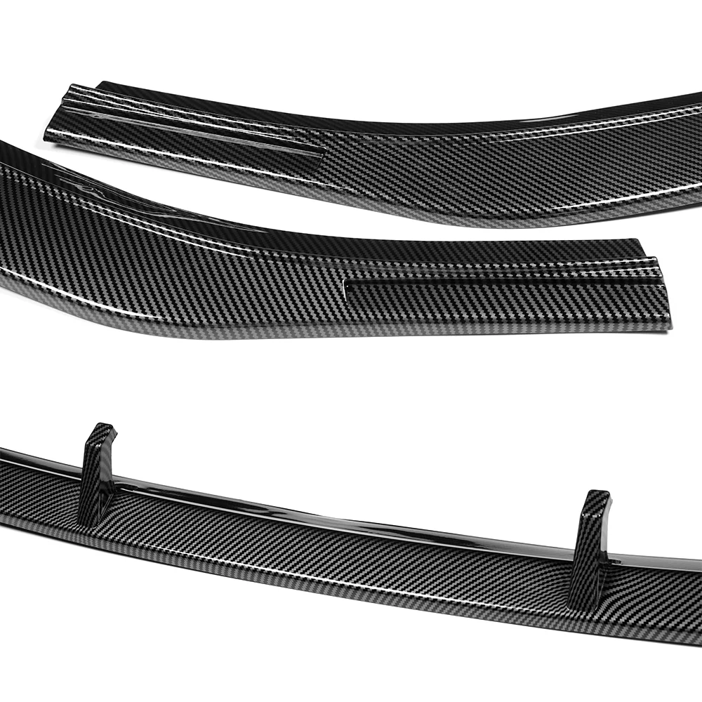 For 2024-2025 Hyundai Sonata N-Line Front Bumper Splitter Spoiler Lip 5PCS -Carbon Fiber Look - Image 4